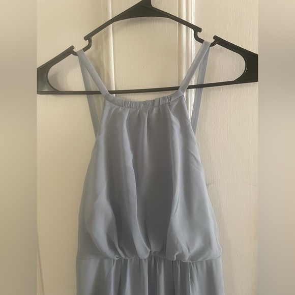 Amanda Maxi Dress - Steel Blue Chiffon - Picture 7 of 7